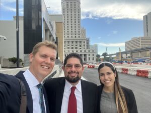 Perry & Neblett’s Trial Team David Avellar Neblett, Esq., B.C.S. James M. Mahaffey III, and Melisa Palau tried the case.